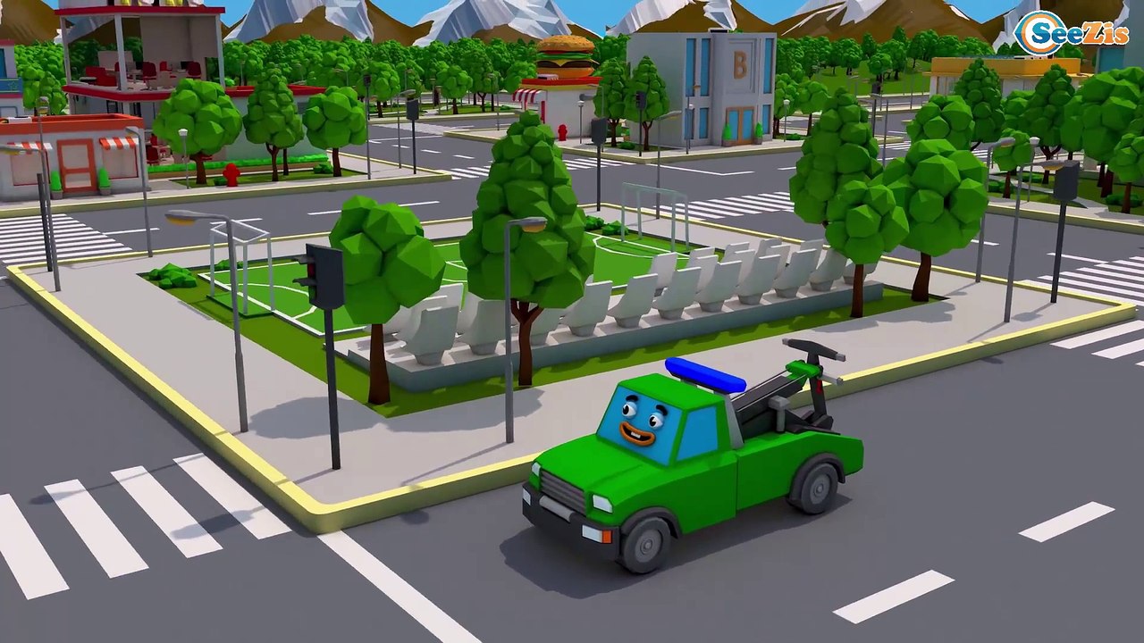 Learning COLORS with Vehicles for Kids Educational Video Cars for