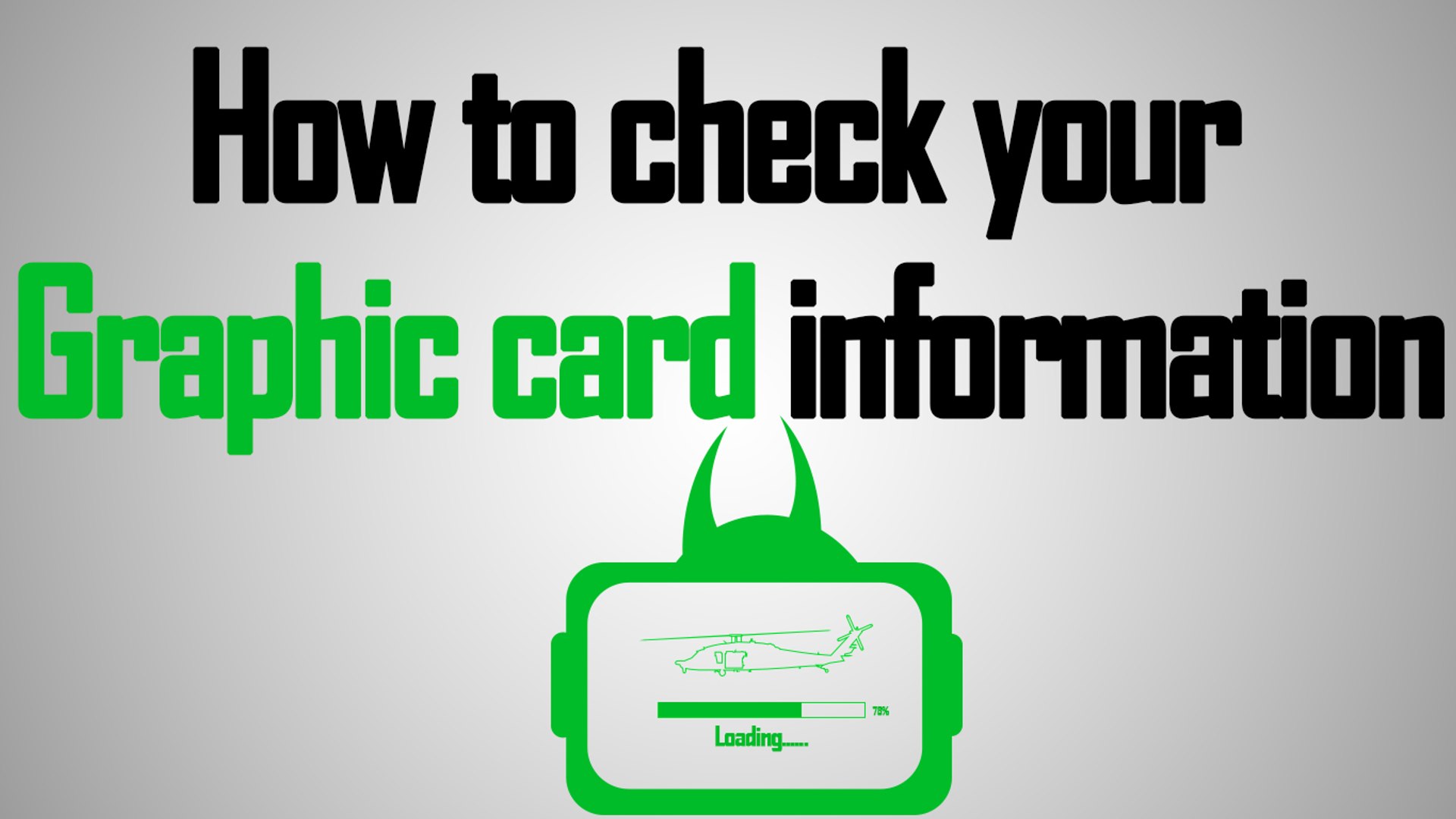 ⁣How To Check Computer Graphic Card