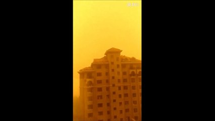 Massive dust storm rolls through northern China
