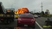 Accident d'un avion sur l'autoroute !!