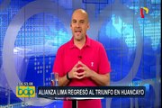Alianza Lima: jugadores hablan sobre triunfo en Huancayo