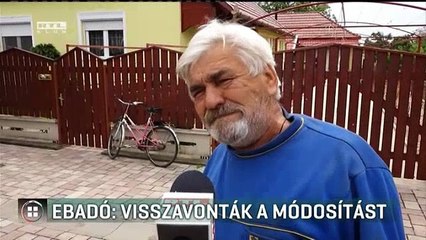 Ebadó visszavonták a módosítást  RTL Híradó