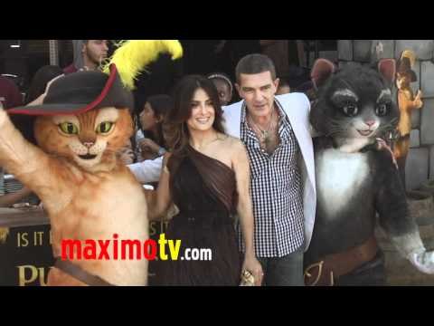 PUSS IN BOOTS Los Angeles Premiere With Salma Hayek & Antonio Banderas