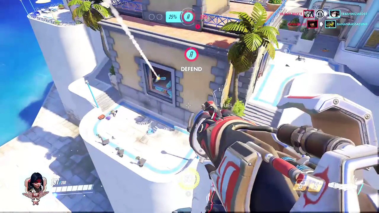 Overwatch: QUICK, EVERYONE APPROACH THE LEDGE OF A 200FT DROP AND SHOOT AT JETPACK LADY