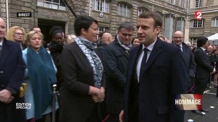 Hommage National : Emmanuel Macron ne serre pas la main de Segolène Royal,