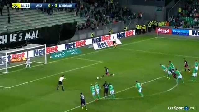 Adam Ounas Penalty Goal HD - Saint-Étienne 0-1 Bordeaux - 05.05.2017