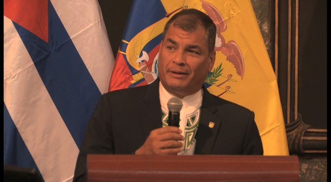 Universidad de La Habana concede título Honoris Causa a presidente Correa