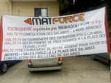 Sit-in: Les travailleurs de Matforce réclament leurs arriérés de salaire