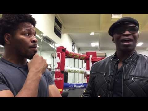 Shawn porter and Andre berto spoke on FaceTime while berto taking dump