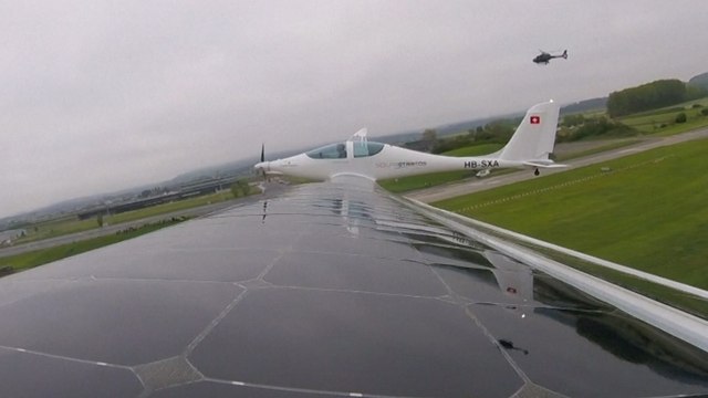 Zero-Fuel Solar Plane Completes First Test Flight