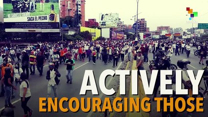 Venezuelan Opposition Leader (Literally) Behind Protest Violence