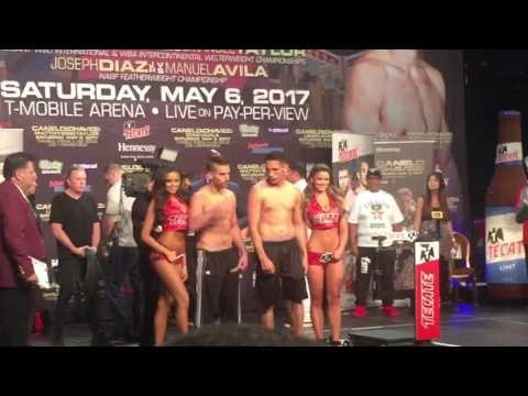 Reyes vs Lemieux faceoff - esnews boxing
