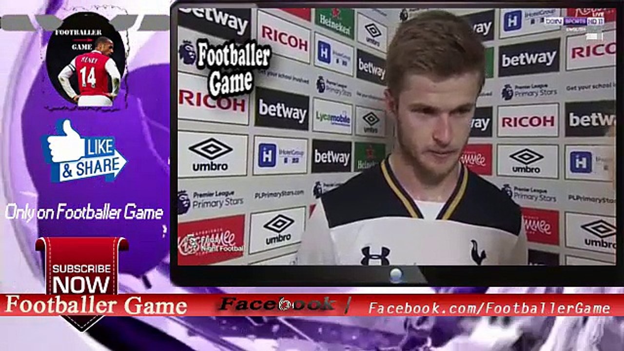 Eric Dier Match Interview West Ham vs Tottenham 1-0