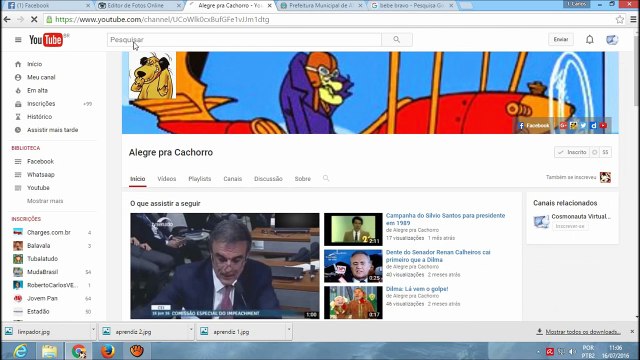 Como adicionar canais em destaque no seu canal do Youtube