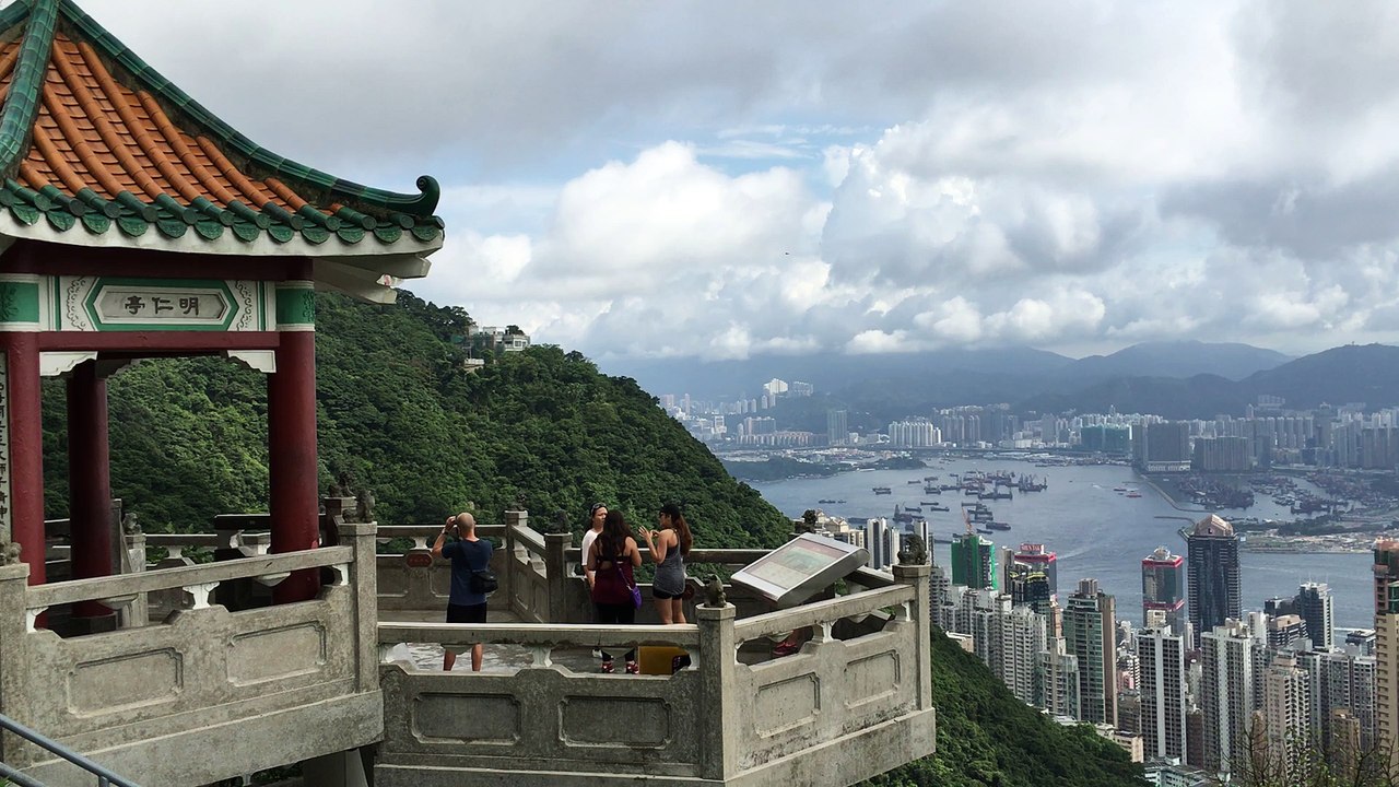 Baie Victoria, Hong Kong, depuis le pic Victoria,18/06/2016