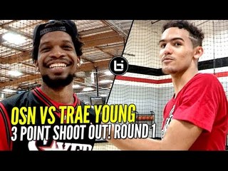 OSN vs Trae Young 3 Point Contest Round 1! WHO WINS!??!?  BIL All American Practice