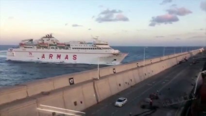 INCREIBLE ACCIDENTE DE BARCO