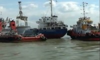 Kapal Kargo KM Asia Prima Terbakar