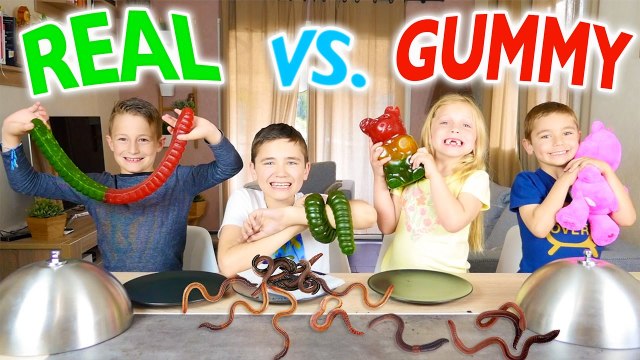 GUMMY FOOD VS REAL FOOD CHALLENGE - Bonbons ou Vraie Nourriture - Ft. l’Atelier de Roxane