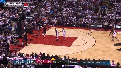 Serge Ibaka Destroys Shumpert's Layup Attempt - Cavaliers vs Raptors - Game 3 - 2017 NBA Playoffs - YouTube