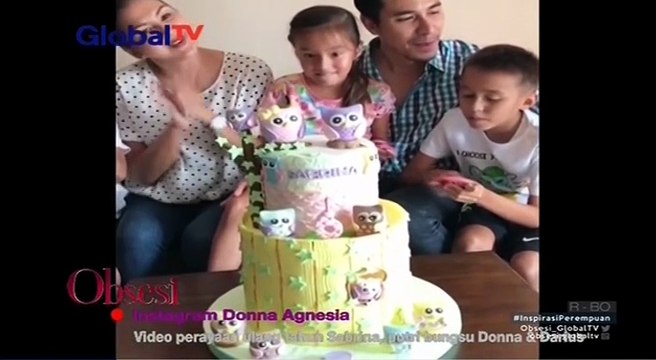 Donna dan Darius Rayakan Ultah Sederhana untuk Anaknya Sabrina