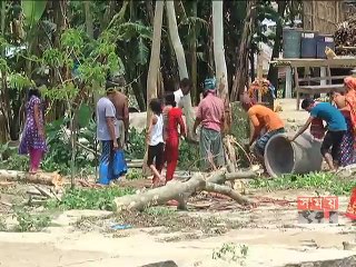 ভয়াবহ ভাঙনে নির্ঘুম রাত কাটছে যমুনা পাড়ের মানুষের