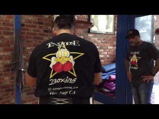 A Slim Brandon Rios Working Hard For Victor Ortiz Fight - esnews boxing