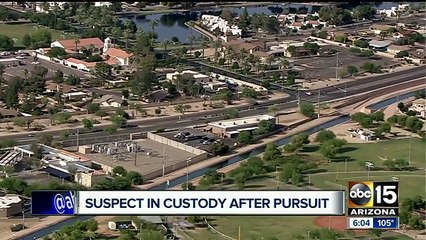 Driver leads police on pursuit