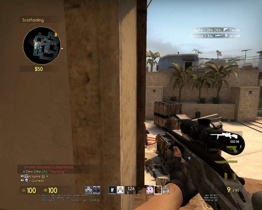 CSGO: I took 98 from a molly??