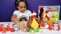 Squeaky Chicken Toy Challenge Game Chocolate Kinder Surprise Eggs Surprise Toys For Kids