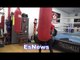 Amir Khan Destroying The Heavybag with speed and power EsNews Boxing