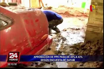 Aprobación de PPK cae del 45% a 43%, según Datum