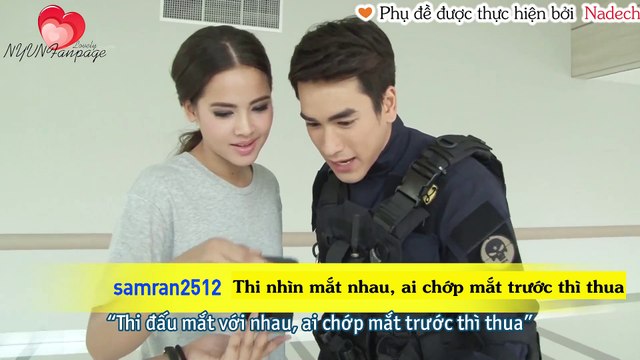 [vietsub] Thách thức vui nhộn: Nadech Yaya thi đấu mắt | TLKT 05.05.17