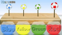 Learn Colors with Lollipop Soccer Balls for Kids, Toddlers   Colours for Kids Learn with Lollipop