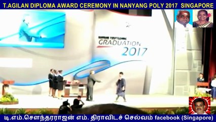 T.AGILAN DIPLOMA AWARD CEREMONY IN NANYANG POLY 2017  SINGAPORE  05-05-2017