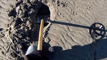 Find gold ring, gold coin,gold chain,diamond ring,silver ring on beach by metal detector #7