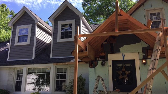 Mendham NJ Portico Design for House 973-487-3704 Contractor