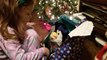 Little Girl Gets a Fish Bowl Penguin for Christmas!