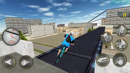 Rooftop BMX Bicycle Stunts Android Gameplay HD | DroidCheat | Android Gameplay HD