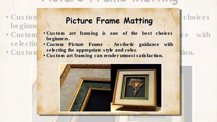 How to select the best Picture Frame Matting