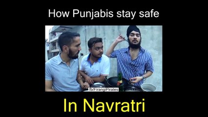 How Punjabi Stay Safe on Navratri l Funny Comedy Vine l Firangi Pirates V10