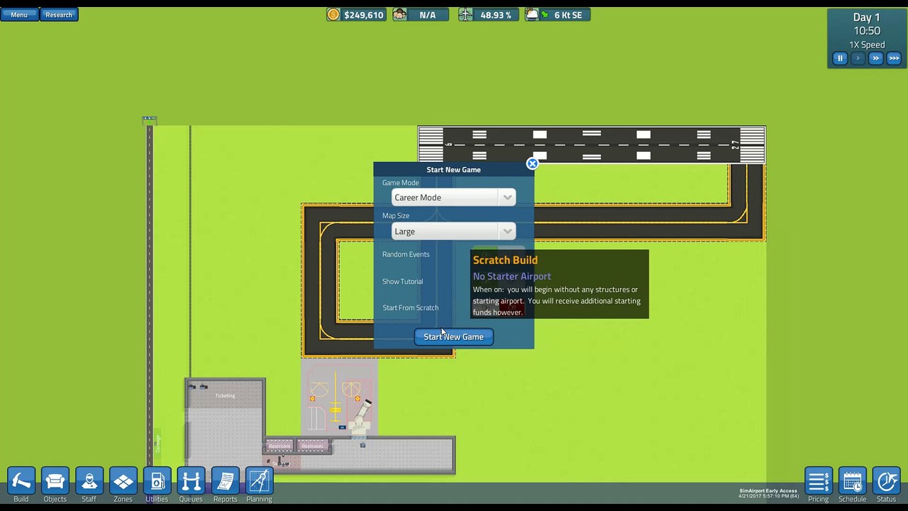 SimAirport #1- Pre-Planning