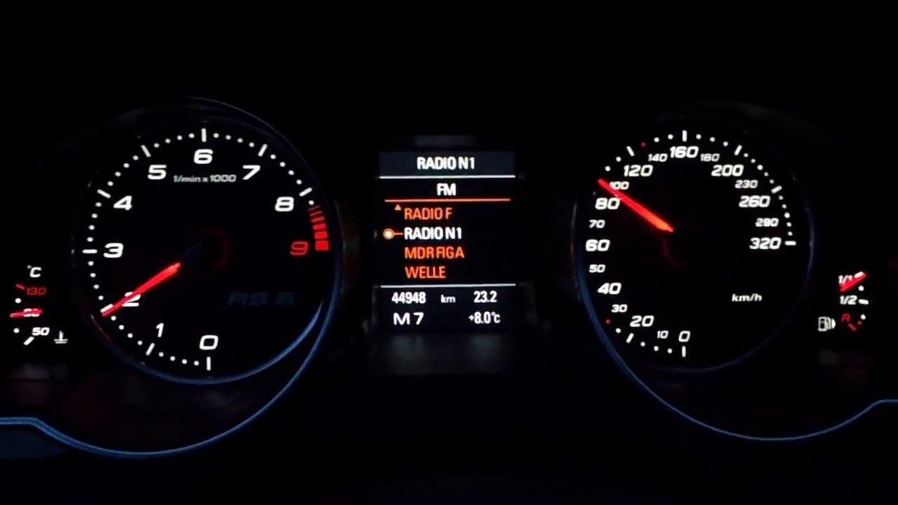 Audi RS 5 280 km/h Acceleration