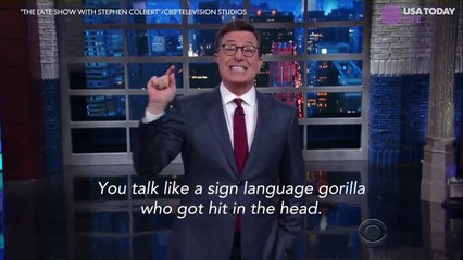 Stephen Colbert not backing down from crude Donald Trump joke