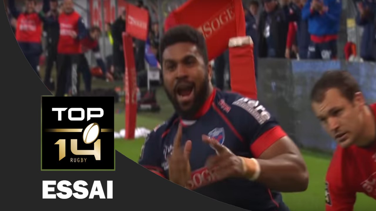 TOP 14 ‐ Essai d'Edward SAWAILAU 2 (FCG) – Grenoble-Lyon – J26 – Saison 2016/2017
