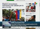 Mujeres venezolanas marcharán este sábado por la paz y la vida
