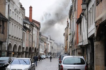 Feu à Louhans