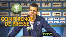 Conférence de presse AJ Auxerre - ESTAC Troyes (2-3) : Cédric DAURY (AJA) - Jean-Louis GARCIA (ESTAC) - 2016/2017