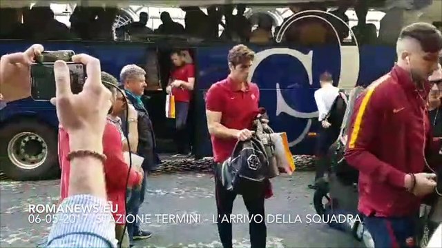 Milan-Roma. Stazione Termini, arriva la squadra