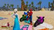 Learn Colors with Motor Bikes Party & Supper Cars in Spiderman, Elsa, Naruto Cartoons for Children